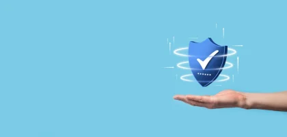 businessman-hold-low-poly-polygon-shield-with-tick-iconsecure-access-system-conceptbusiness-financial-warranty-investmentantivirus-concepttechnology-securityprotection-networksafe-data (1) tech insurance, insurance for tech companies, insurance for business